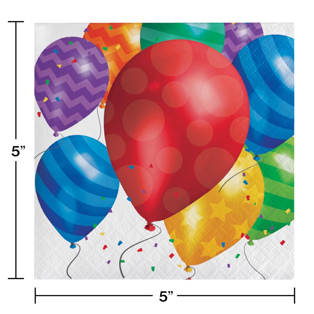 Balloon Blast Beverage Napkins (192/case)