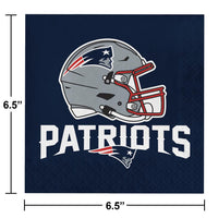 192ct Bulk New England Patriots Luncheon Napkins