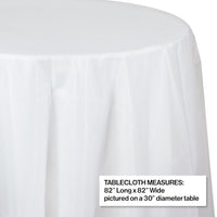 12ct Bulk Clear Round Plastic Table Covers