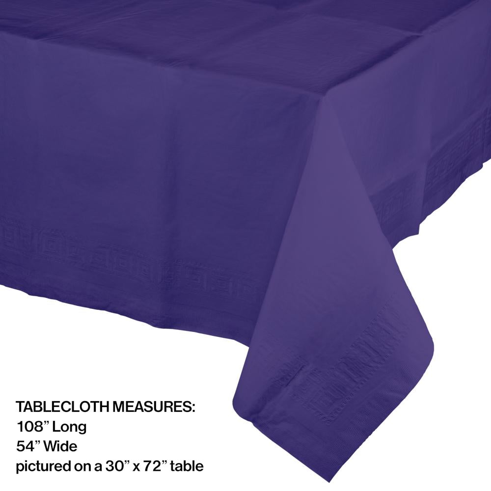 6ct Bulk Purple Paper Table Covers