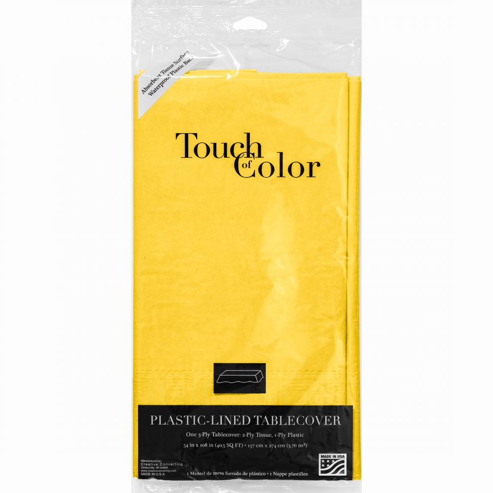 6ct Bulk School Bus Yellow Paper Table Covers