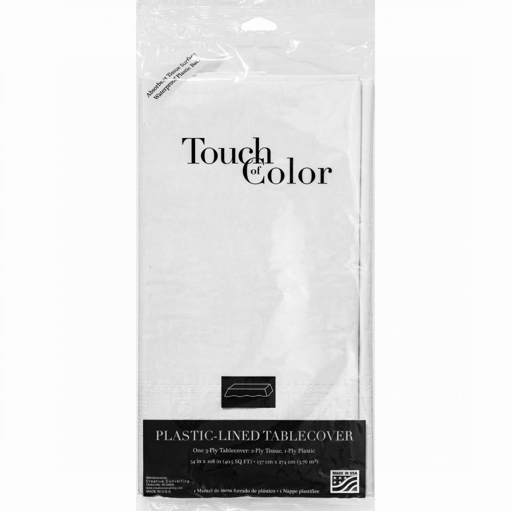 6ct Bulk White Paper Table Covers