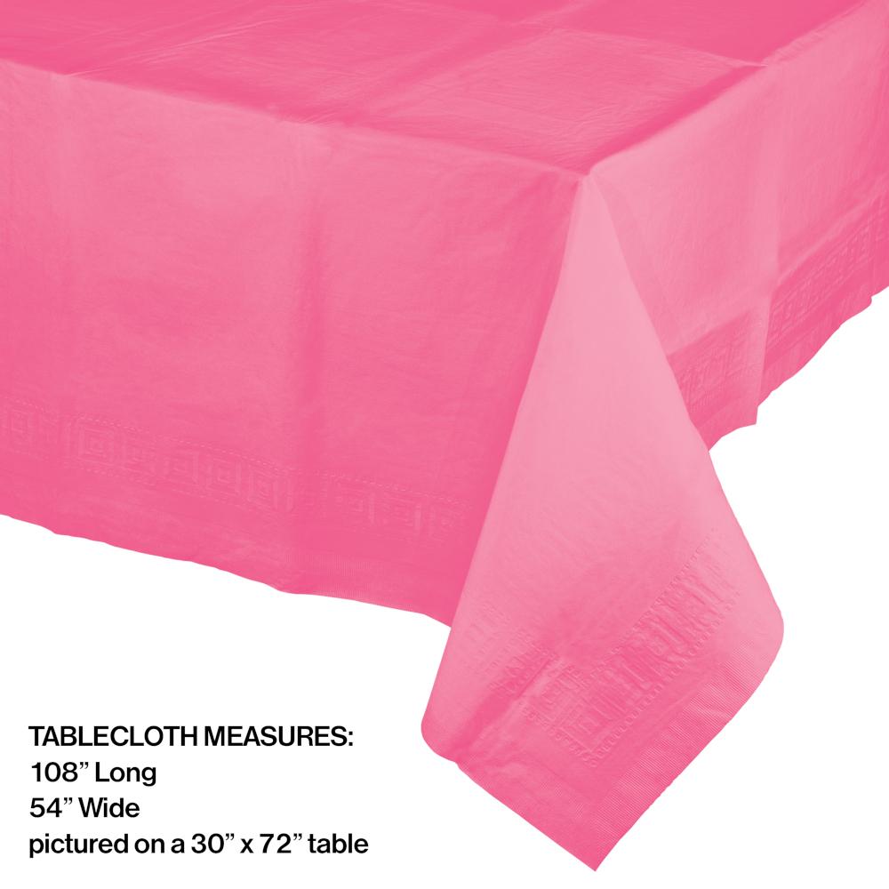 6ct Bulk Candy Pink Paper Table Covers