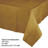 6ct Bulk Glittering Gold Paper Table Covers