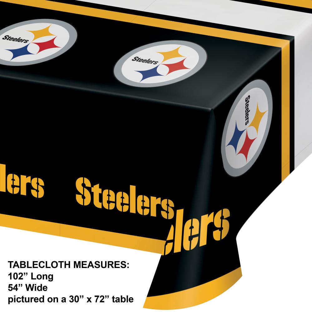 12ct Bulk Pittsburgh Steelers Table Covers