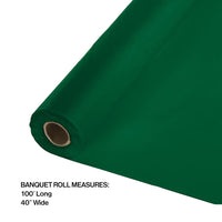 100 ft by 40 inch Hunter Green Banquet Table Roll
