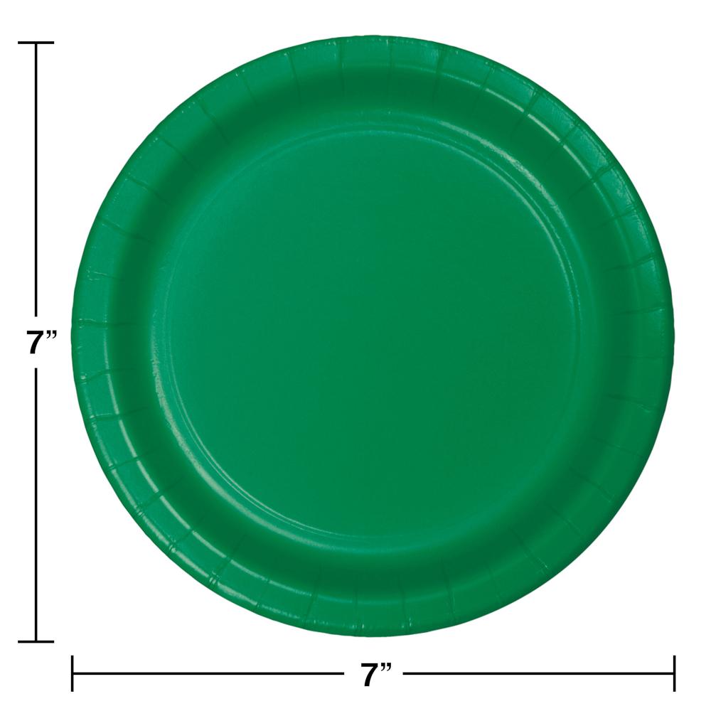 240ct Bulk Emerald Green Dessert Plates