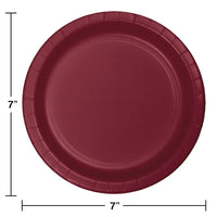 240ct Bulk Burgundy Dessert Plates