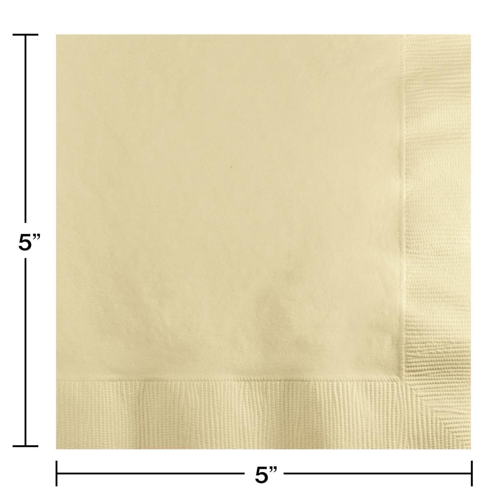 Bulk Ivory 2 ply Beverage Napkins (600 per Case)