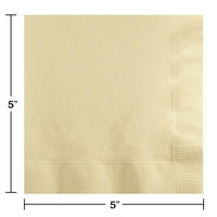 Bulk Ivory 2 ply Beverage Napkins (600 per Case)
