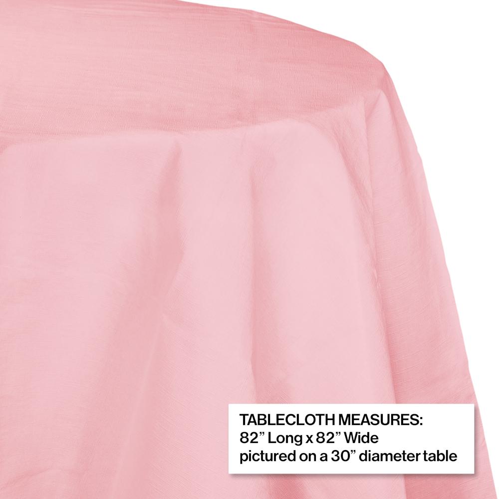 12ct Bulk Classic Pink Round Paper Table Covers