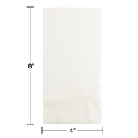 192ct Bulk White 3 Ply Guest Towels