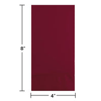 192ct Bulk Burgundy 3 Ply Guest Towels