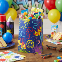 Bulk Graffiti Party Paper Treat Bag, Large (96 per Case)