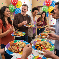 Bulk Balloon Blast 9 inch Paper Dinner Plate (96 per Case)