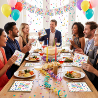 Bulk Birthday Confetti 2Ply Luncheon Napkin (192 per Case)