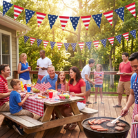 Bulk 84 Inch Patriotic Pennant Banner (12 per Case)