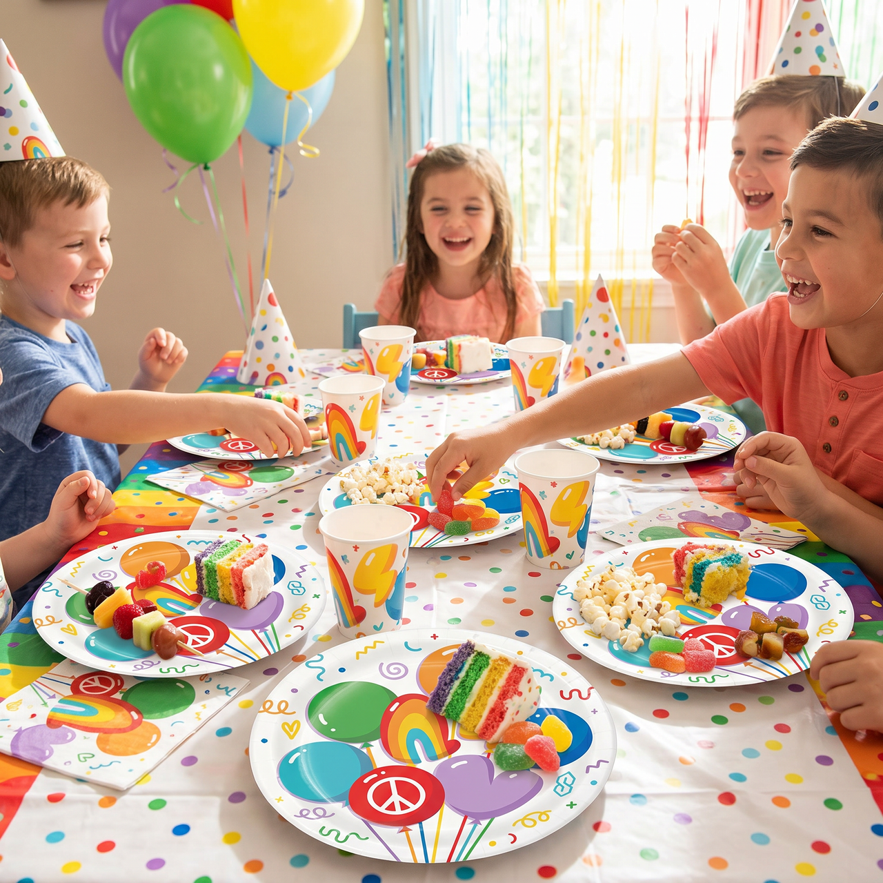 Bulk Bubbly Birthday Luncheon Plate (96 per Case)
