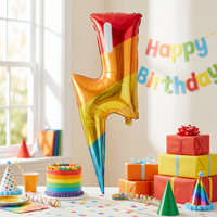Bulk Bubbly Birthday Metallic Balloon (10 per Case)