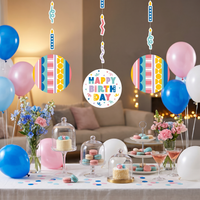 Bulk Party Patterns Hanging Cutouts (36 per Case)