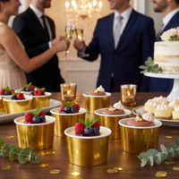 Bulk Gold Foil Paper Treat Cups (96 per Case)