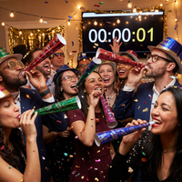 Bulk New Year's Eve Party Horns (24 per Case)
