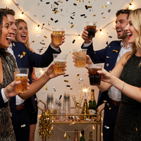 Bulk Happy New Year Plastic Cups (96 per Case)