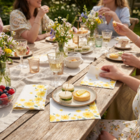 Bulk Sweet Daisy Paper Lunch Napkin (Case of 192)