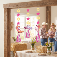 Bulk Boots and Bows Hanging Cutouts w/ Tassels (36 per Case)