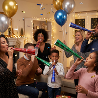 Bulk New Year's Eve Party Horns (24 per Case)