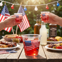 Bulk Patriotic 2 oz Shot Glass (96 per Case)