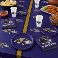 Bulk Baltimore Ravens Plastic Table Covers (12 per Case)