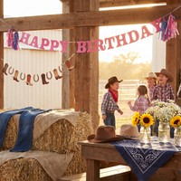 Bulk Boots and Bows Letter Banner w/ Tassels (12 per Case)