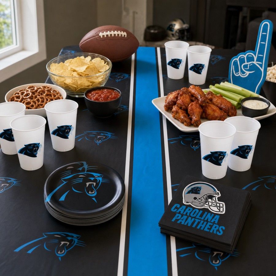 Bulk Carolina Panthers Luncheon Napkins (192 per Case)