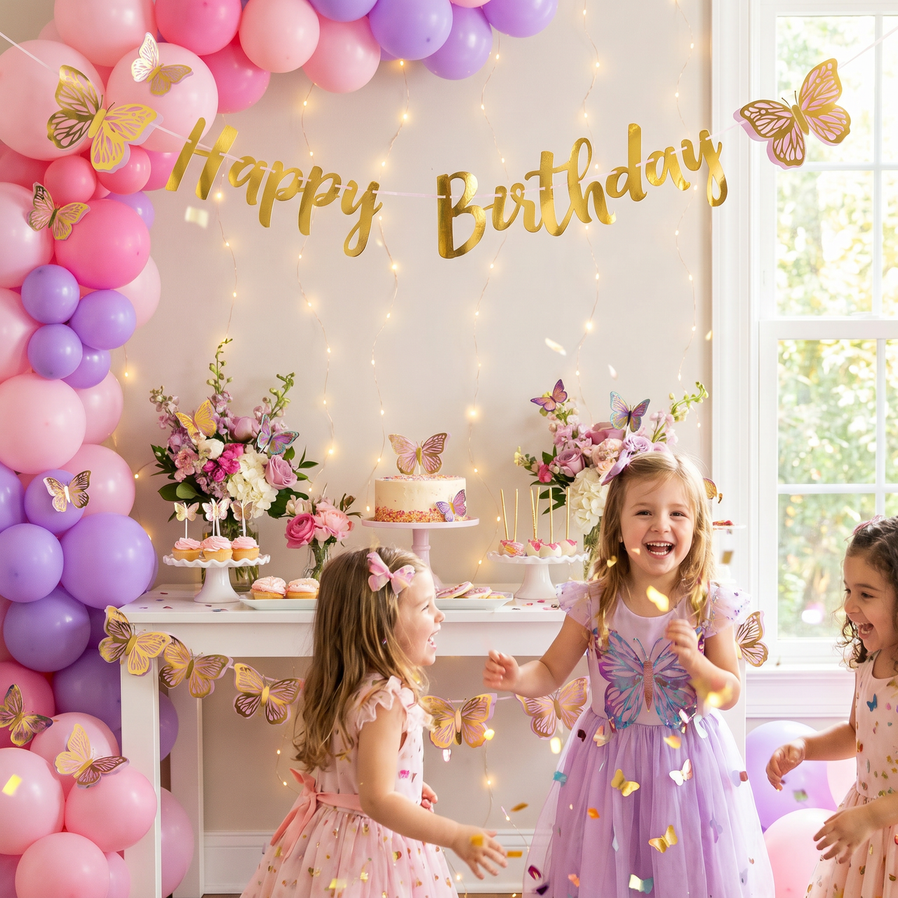 Bulk Shimmering Butterfly Banners (12 per Case)