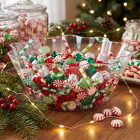 Bulk Christmas Candy Fluted Bowl (12 per Case)