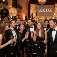 Bulk Black Silver Gold New Year Wearables Kit for 10 (6 Kits per Case)