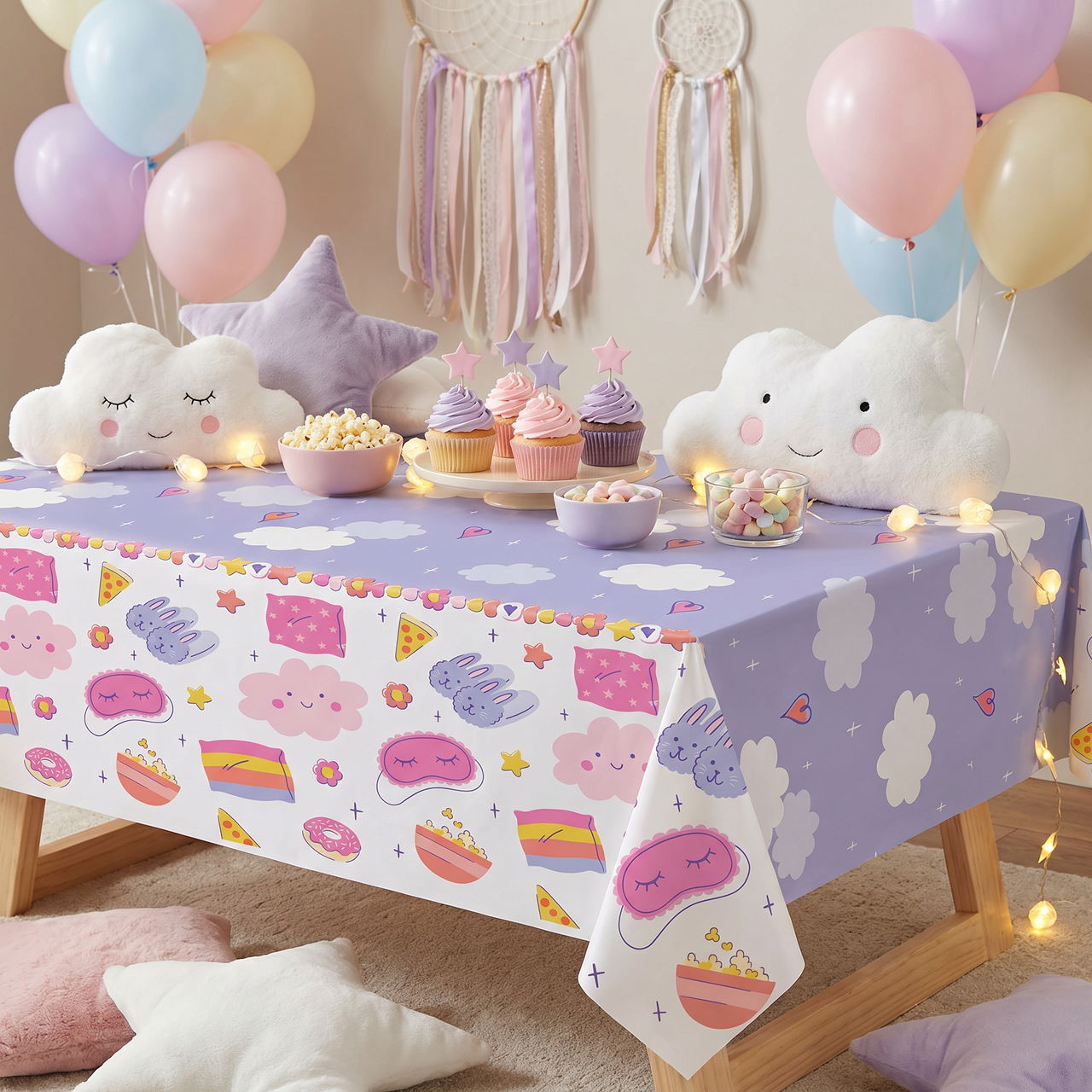 Bulk Sweet Dreams Tablecover, Paper 54" x 96" (6 per Case)