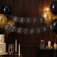 Bulk Golden Wishes Circle Ribbon Banner (12 per Case)