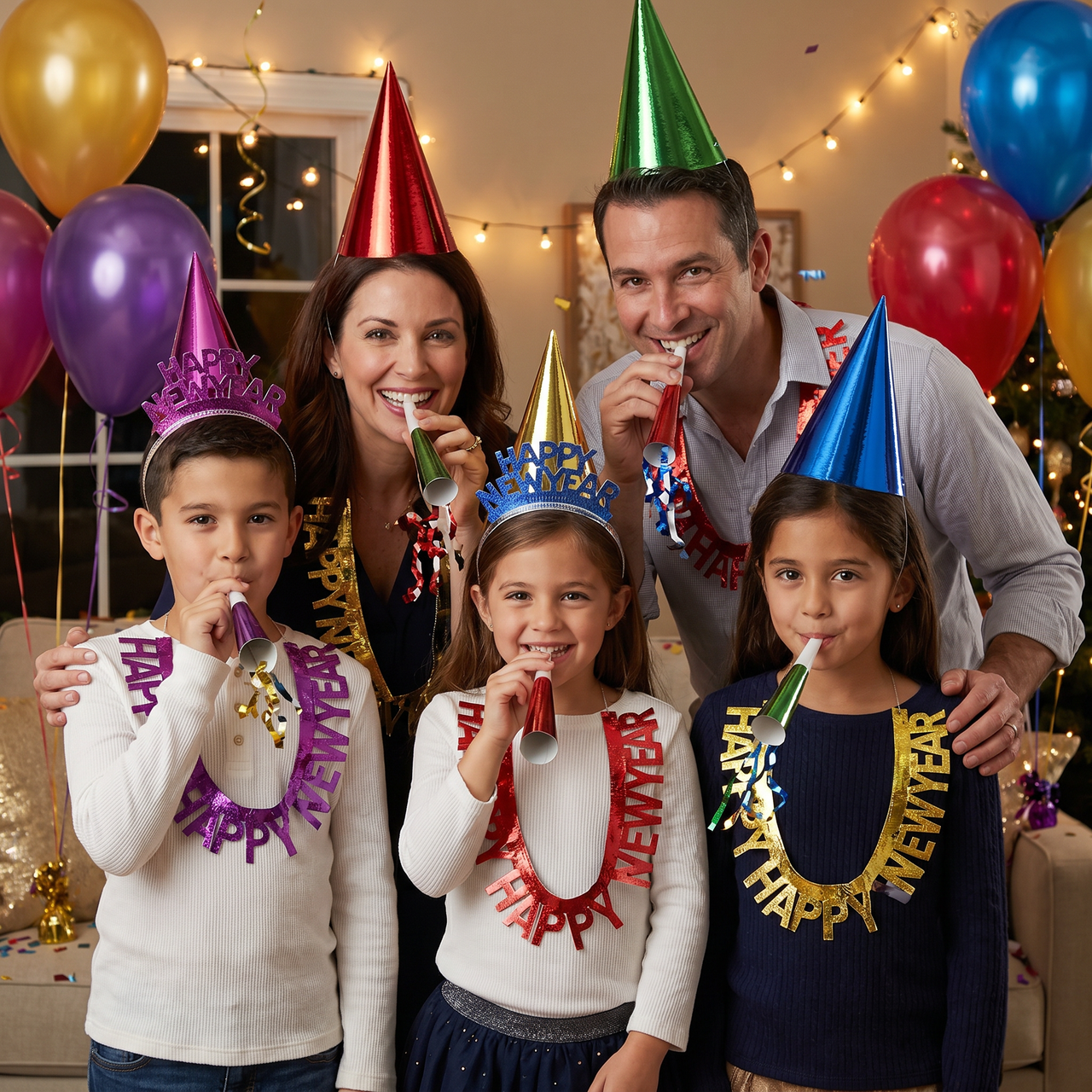 Bulk Assorted Colors New Year Wearables Kit for 10 (6 Kits per Case)