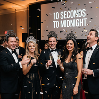 Bulk New Year's Eve Black and Silver Foil Glitter Tiaras (50 per Case)