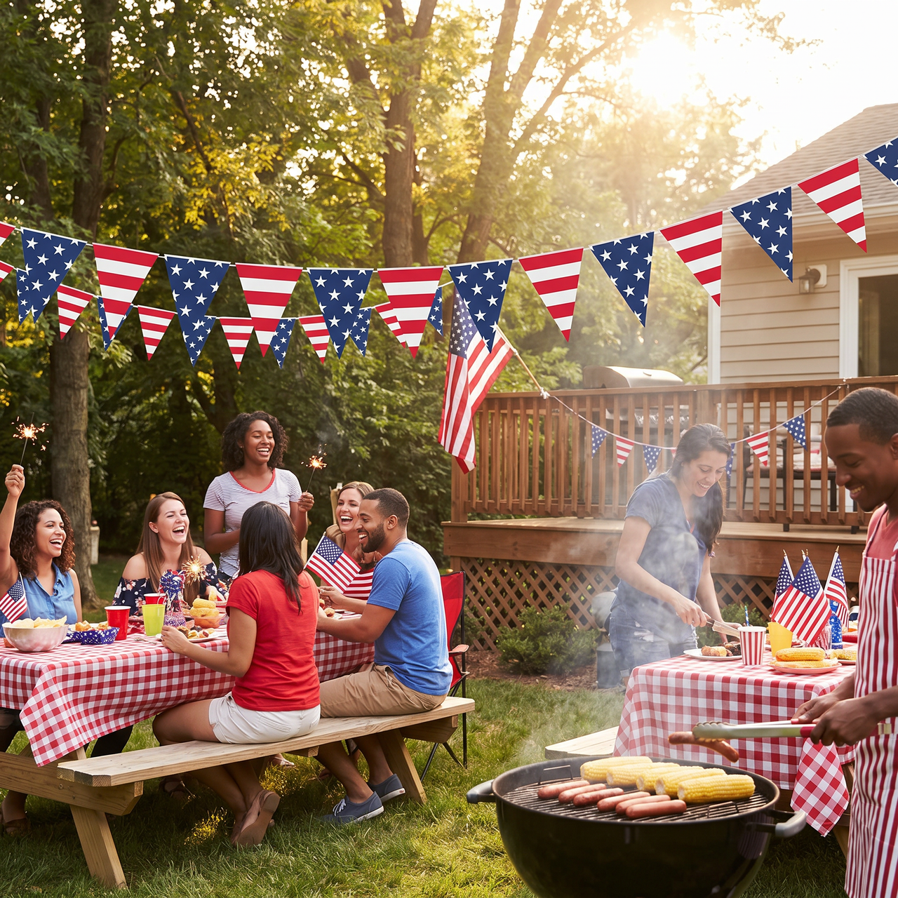 Bulk 84 Inch Patriotic Pennant Banner (12 per Case)