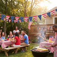 Bulk 84 Inch Patriotic Pennant Banner (12 per Case)