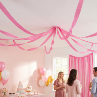 Bulk Classic Pink Crepe Streamer 81 ft (12 per Case)