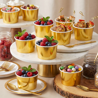 Bulk Gold Foil Paper Treat Cups (96 per Case)