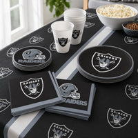Bulk Las Vegas Raiders Paper Dessert Plates (96 per Case)