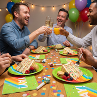 Bulk Happy Birthday Bash Paper Dessert Plates (Case of 96)