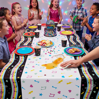 Bulk Birthday Beats Disco Party Paper Tablecloths (Case of 6)