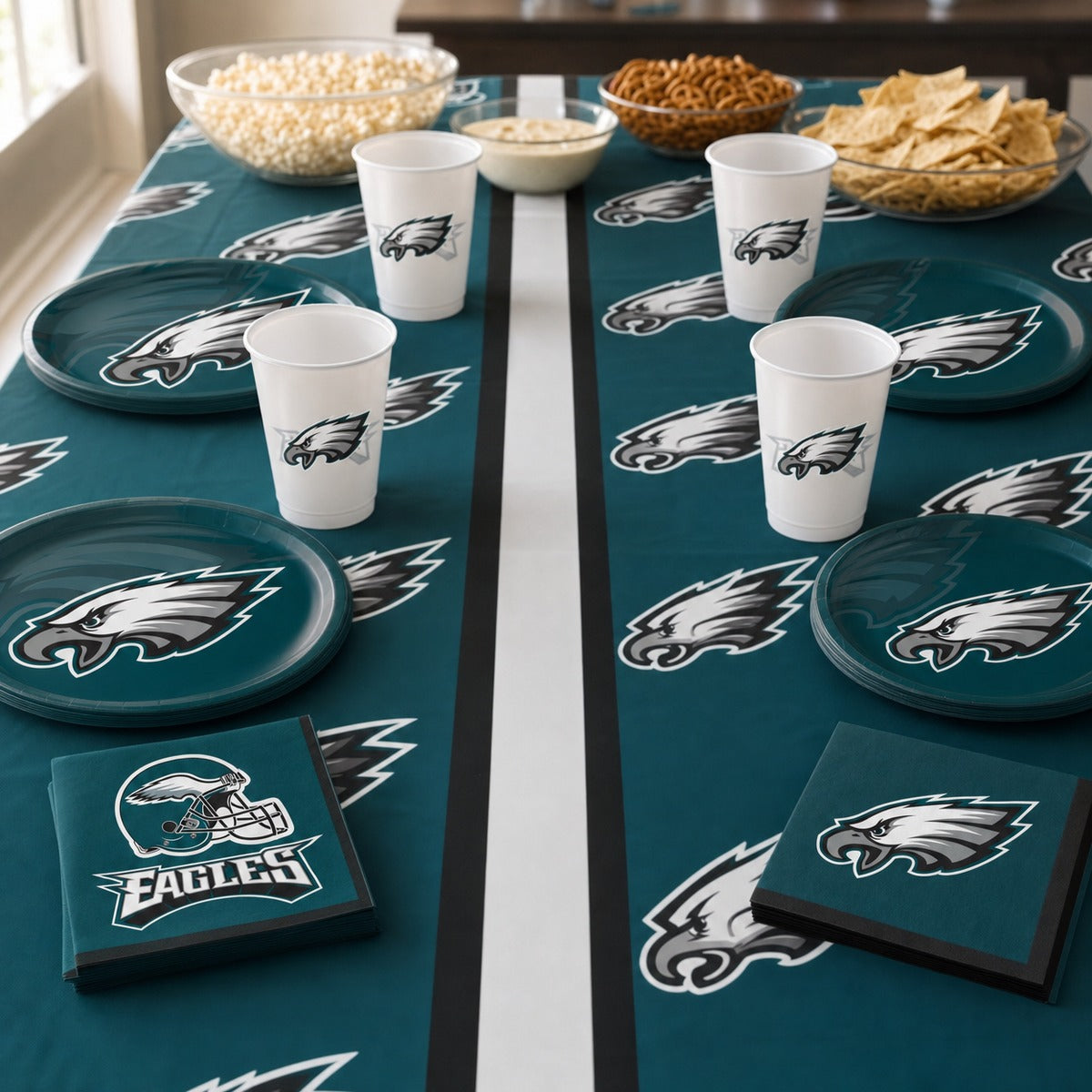 Bulk Philadelphia Eagles Paper Dessert Plates (96 per Case)