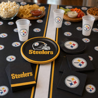 Bulk Pittsburgh Steelers Paper Dinner Plates (96 per Case)